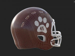 American Football Helmet 05 3D Model