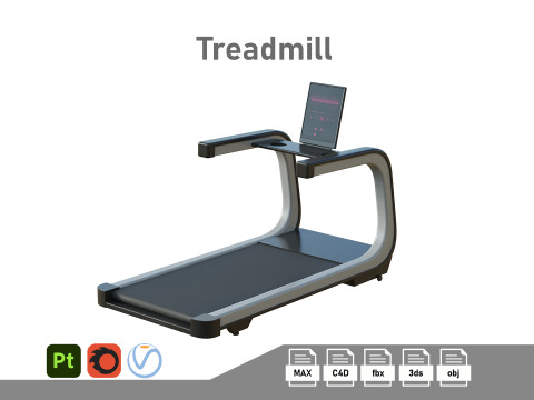 Treadmill 01 3D Model