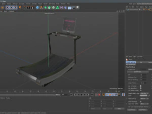 Curve Treadmill 3D Model