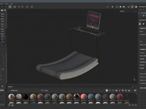 Curve Treadmill 3D Model