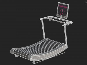 Curve Treadmill Model 3D