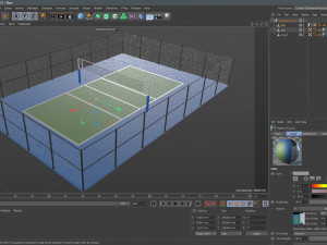 Volleyball Court 3D Модель