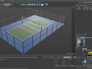 Cancha de voleibol Modelo 3D