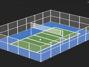 Cancha de voleibol Modelo 3D