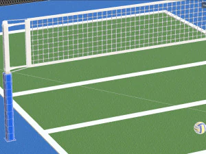 Cancha de voleibol Modelo 3D