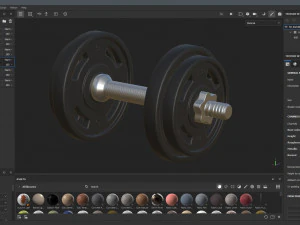 ダンベル 3Dモデル