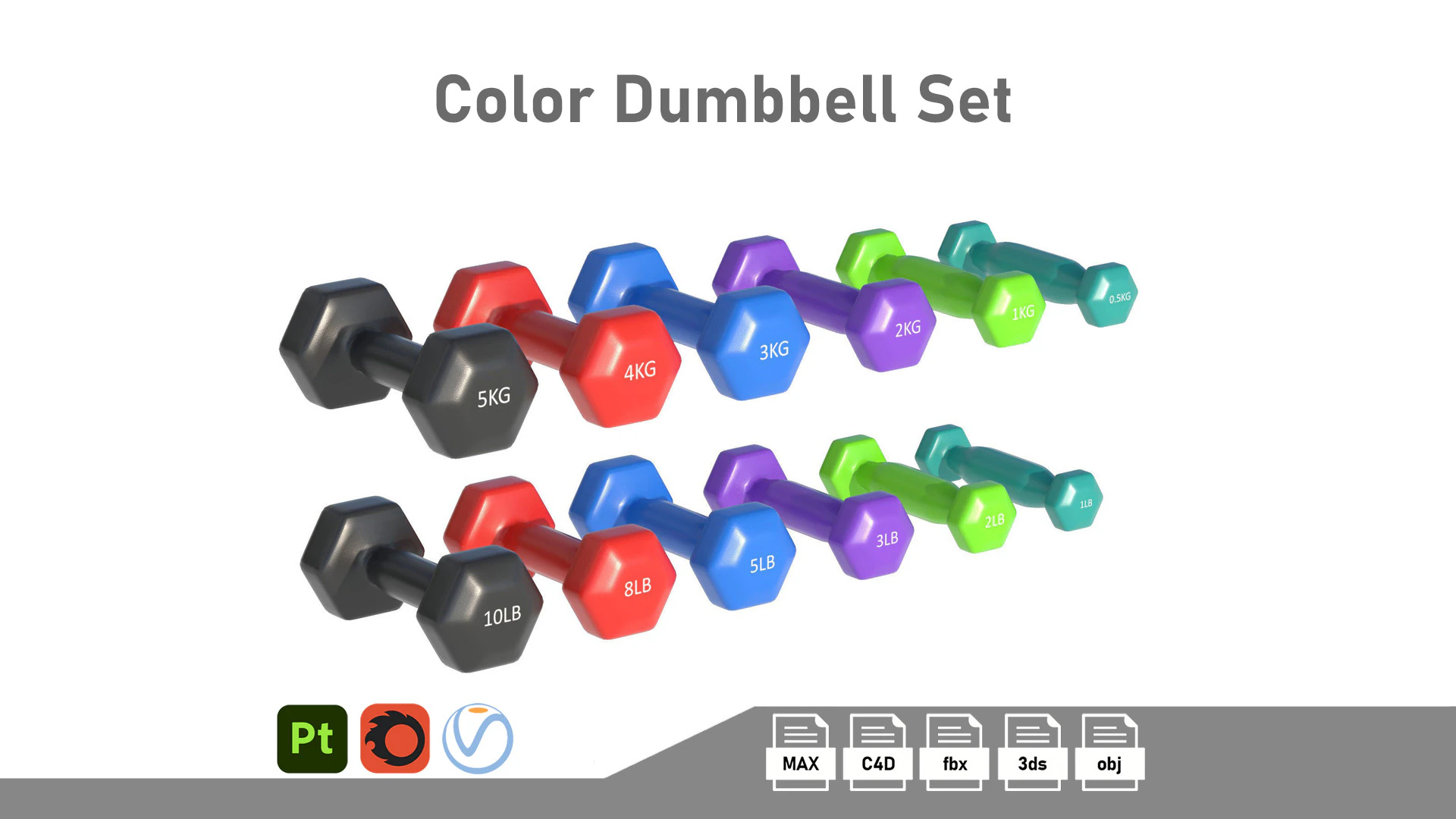 Weightlifting Equipment 3D Model .c4d .max .obj .3ds .fbx .stl .blend 