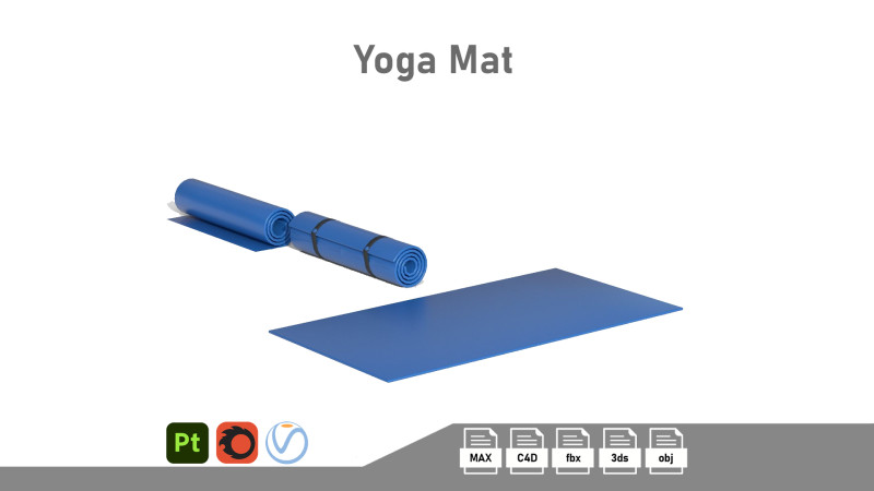Yoga mat 3Dモデル .c4d .max .obj .3ds .fbx .stl .blend 