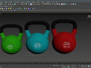 Kettle Bells 3D Model
