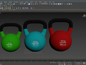 Kettle Bells 3D Model