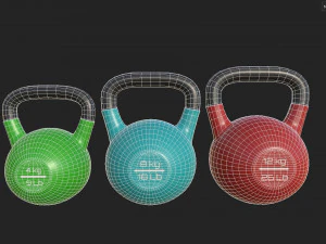 Kettle Bells 3D Model