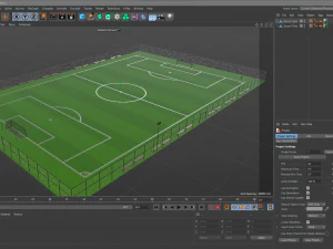 Soccer Field 3D Model