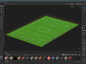 Soccer Field 3D Model