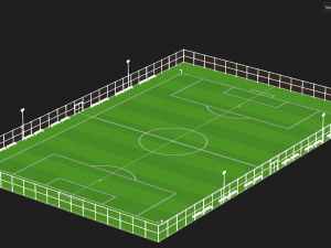 Soccer Field 3D मॉडल