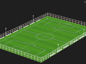 Soccer Field 3D Model