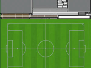 Soccer Field 3D Model