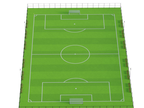 Soccer Field 3D मॉडल