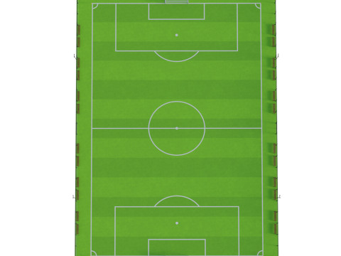 Soccer Field 3D मॉडल