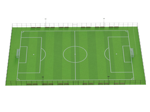 Soccer Field 3D मॉडल