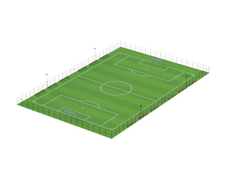Soccer Field 3D Model