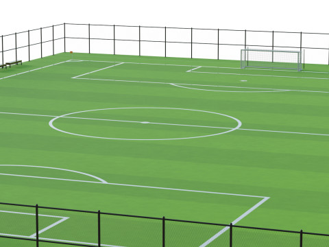Soccer Field 3D मॉडल