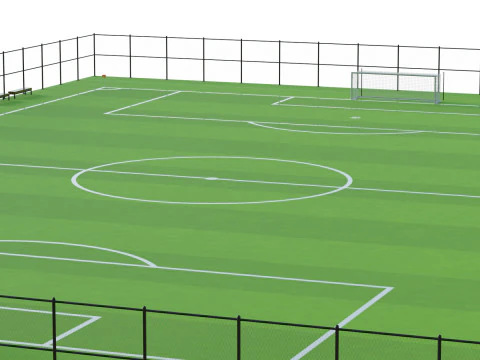 Soccer Field 3D Model