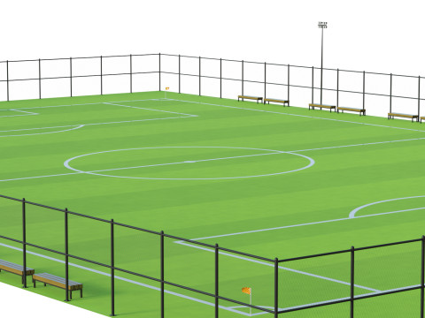 Soccer Field 3D मॉडल