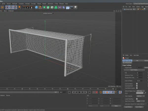 足球球门 3D 模型