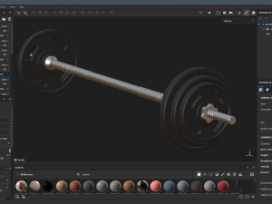 Barbell Modelo 3D