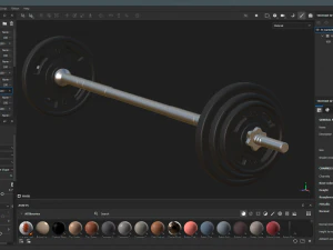 Barbell 3D Model