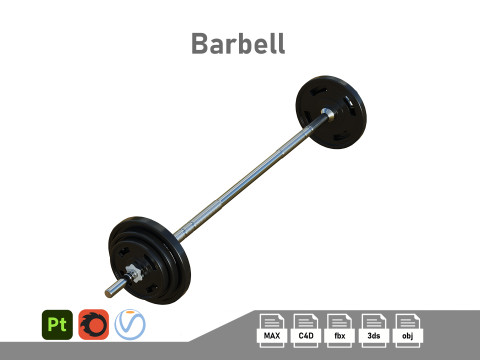 Barbell 3D मॉडल
