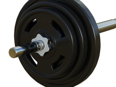 Barbell Modelo 3D