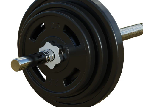 Barbell 3D Model