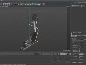 Elliptical Trainer Modelo 3D