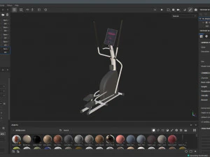 Elliptical Trainer 3D Model