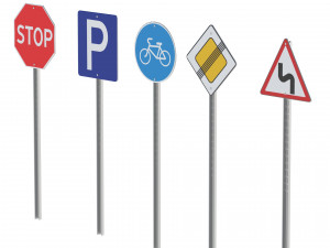 Road Signs Modèle 3D