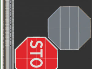 Sinais de tr&acirc;nsito Modelo 3D