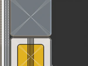 Sinais de tr&acirc;nsito Modelo 3D