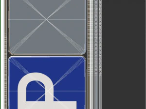 Sinais de tr&acirc;nsito Modelo 3D