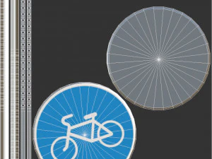 Sinais de tr&acirc;nsito Modelo 3D