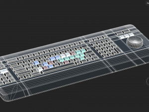 Blackmagic Design DaVinci Keyboard 3Dモデル