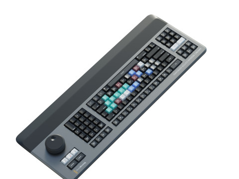 Blackmagic Design DaVinci Keyboard 3Dモデル