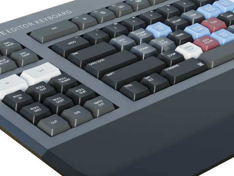 Blackmagic Design DaVinci Keyboard 3Dモデル