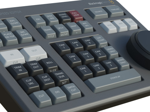 Blackmagic Speed editor 3D Model