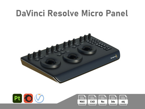 Davinci Resolve Micro Panel 3D 模型