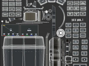 Davinci Resolve Mini Panel 3D Model