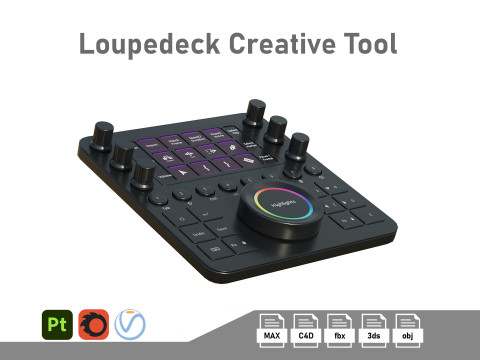Loupedeck Creative Tool 3D 模型