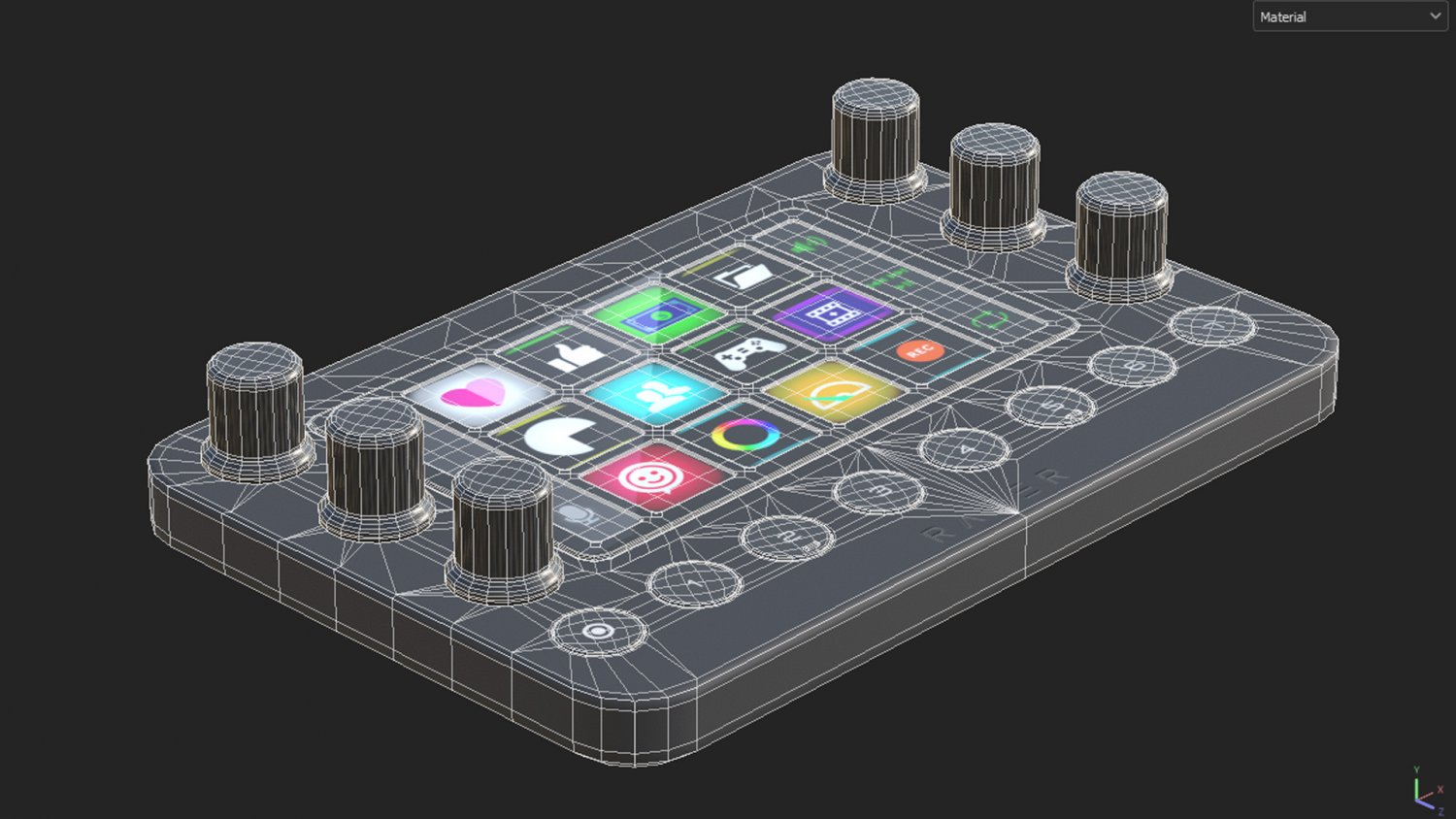 Razer Stream Controller 3D Модель In Компьютер 3DExport