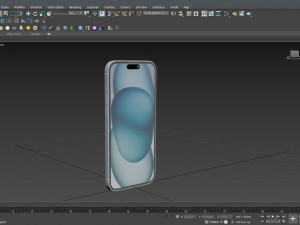 Apple iPhone 15 blue 3D 모델
