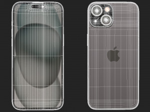 Apple iPhone 15 green 3D 模型